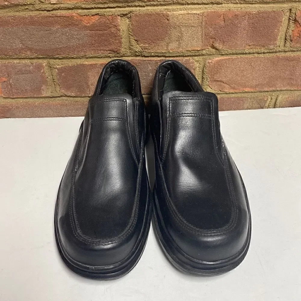 RED WING Steel Toe Slip-On Electrical Hazard Black Leather Loafer 6646 Size 7.5
